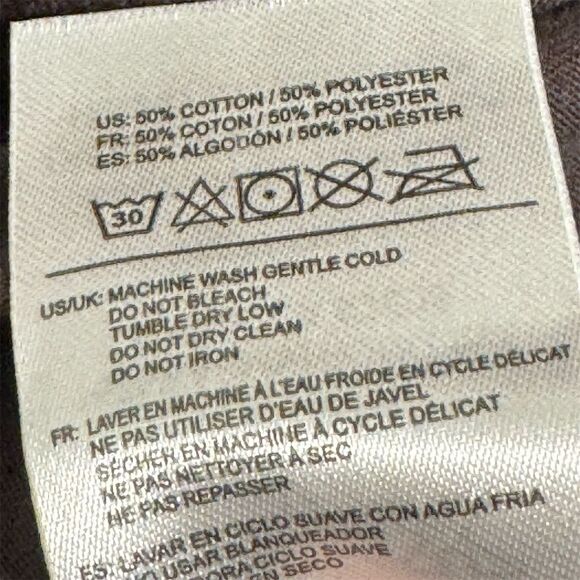 Fox Racing Womens Long Sleeve Top Medium Dark Brown Orange Logo Graphic Moto Tee - Picture 10 of 11